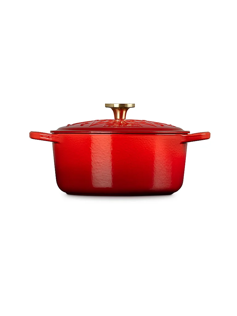 LE CREUSET Bräter rund 24cm ETOILE Kirschrot rot